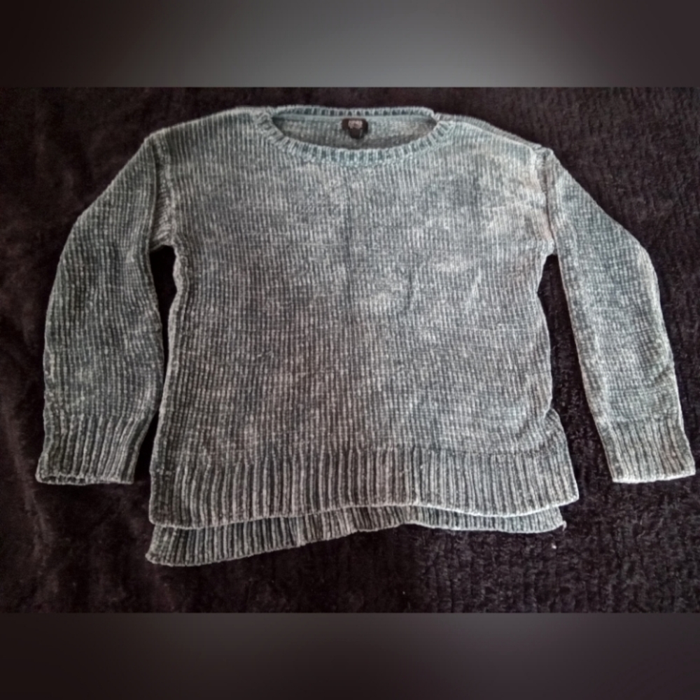 JONES NEW YORK signature knit sweater,  blue L